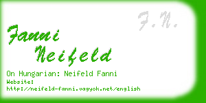 fanni neifeld business card